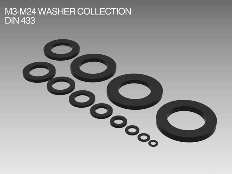 M3-M24 Washer Collection DIN 433