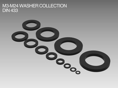 M3-M24 Washer Collection DIN 433