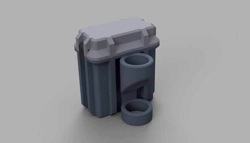 Rangefinder box for ZUCA pole (parametric)