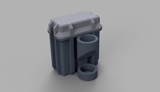Rangefinder box for ZUCA pole (parametric)