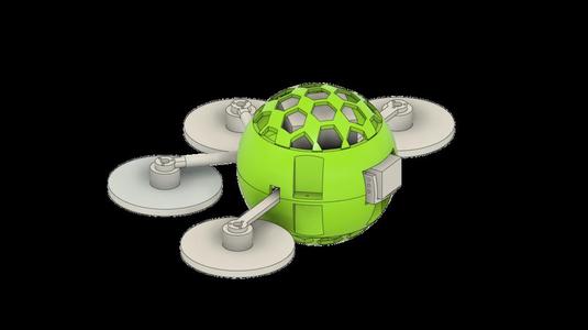 QUADRICOTTERO SFERICO TINYWHOOP CON 03NAKED