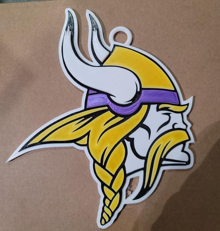MINNESOTA VIKINGS 3D LOGO 180MM SERIES