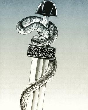 Vinland Saga Sword and Snake Hueforge