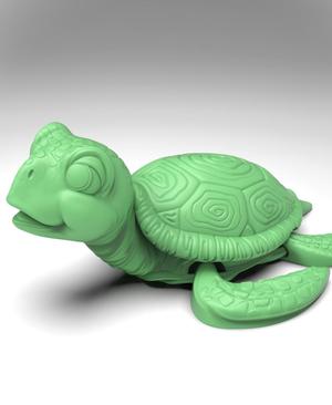 FLEXI Sea Turtle (no supports) +Bambu 3mf