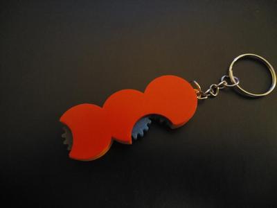 A gear keychain