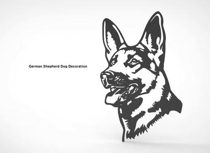 German Shepherd Dog Wall Decoration 