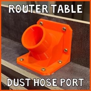 Dust Hose Port for DIY Router Table Fence (fits regular Shop vac)