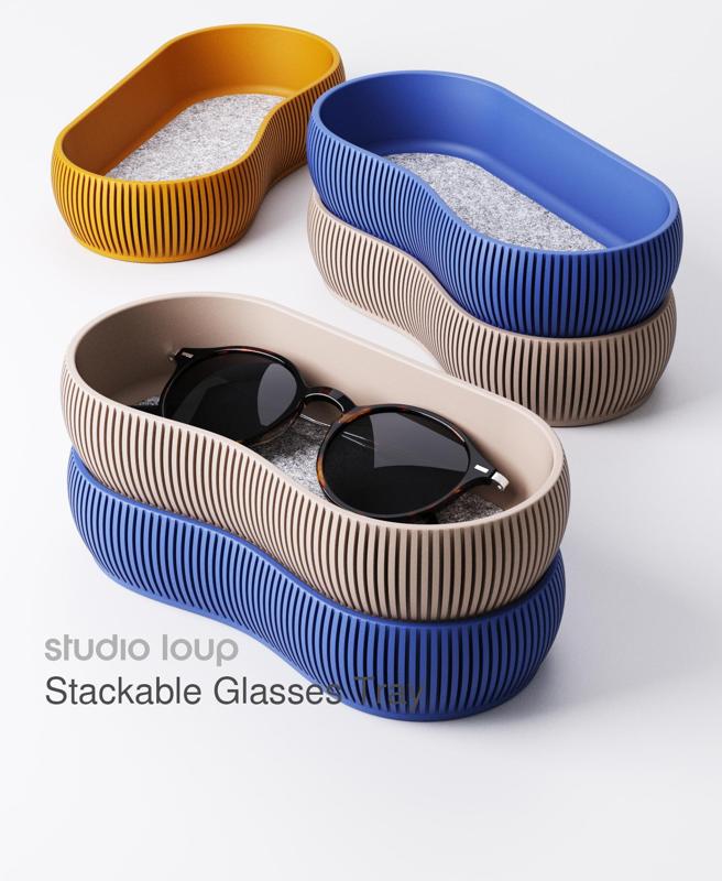 Stackable Glasses Tray