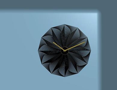cool spiraling clock   