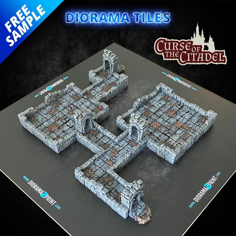 Diorama Tiles - Curse of the Citadel  Sample Pack 