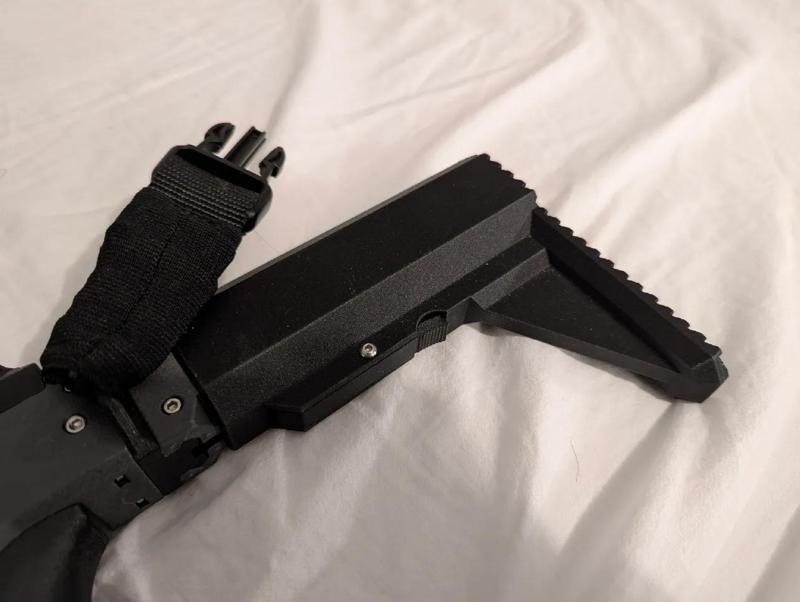 Larger Retractable Stock for Mosquito V2 with Parametric Files   