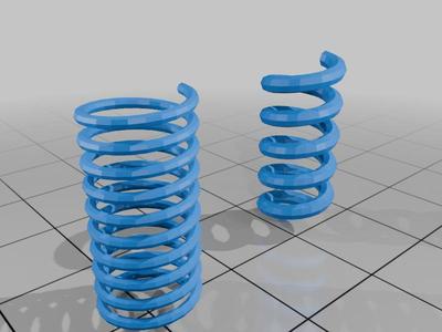 3D printable springs - multiple designs