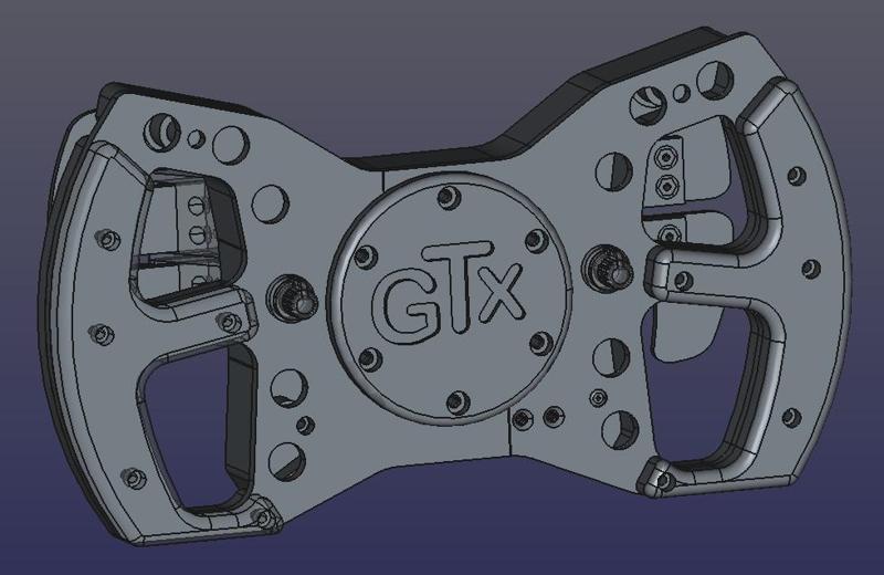 Simracing steering wheel GTX