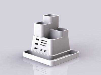 Desk Tidy- with USB and SD holder