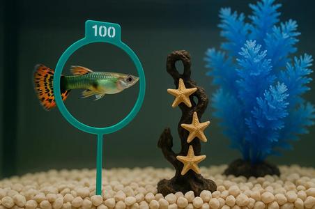 Fish Aquarium Rings with Point Values (Arcade Inspired)   