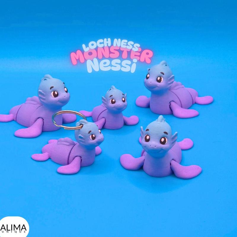 Nessi - Loch Ness Monster / Little Articulated Fidget Toy