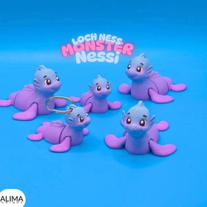 Nessi - Loch Ness Monster / Little Articulated Fidget Toy