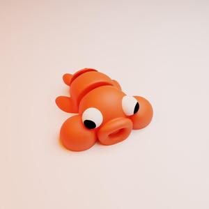 Bubble Eye Gold Fish (Articulated)