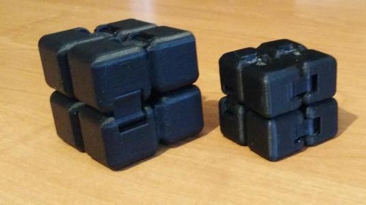 Customizable easy print fidget cube