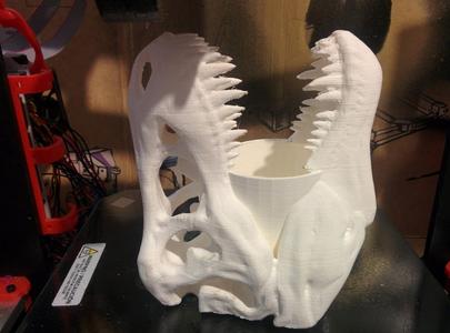 T-Rex Skull Pen Holder