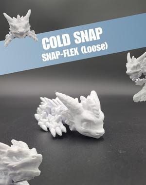 Cold Snap, Winter Dragon Child - Articulated Snap-Flex Fidget (Loose Joints)