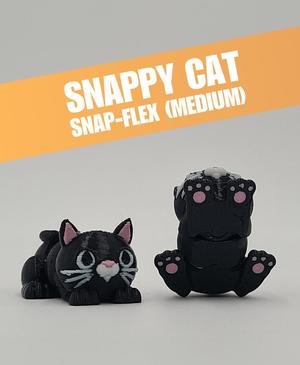 Snappy Cat - Articulated Snap-Flex Fidget (Medium Tightness Joints)