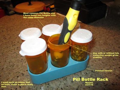 Pill Bottle Rack