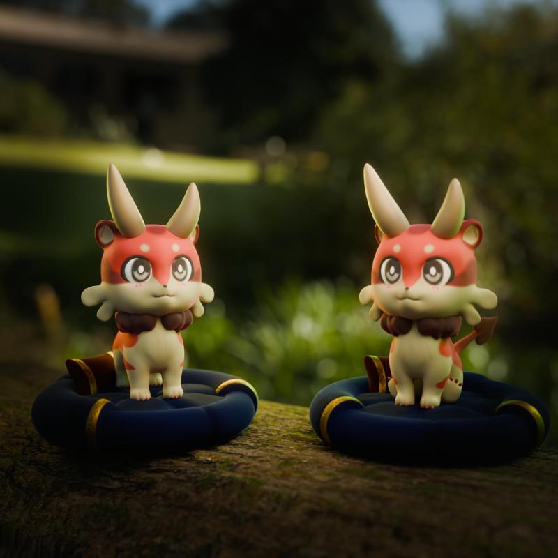 Honkai Star Rail HSR Chimera Red Cute Toy (2 Poses + Cushion)
