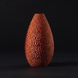 Droplet Vase with Noisy Rippled Texture (vase mode)