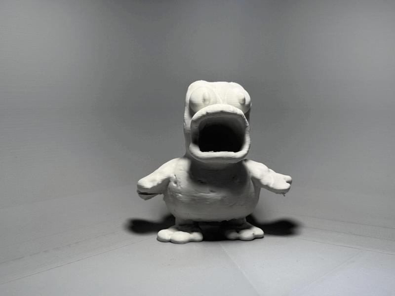 Claymation Duck – Straight outta the uncanny void!