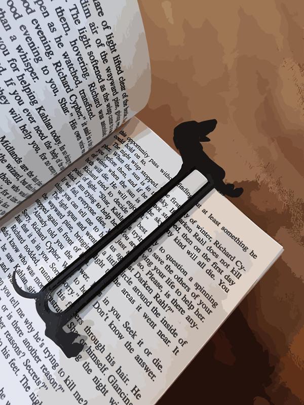 Dachshund dog bookmark