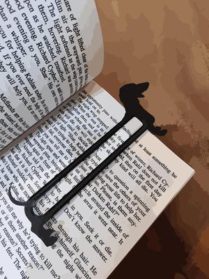 Dachshund dog bookmark
