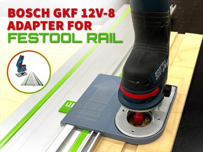Bosch GKF 12V-8 Adapter for Festool Guide Rail