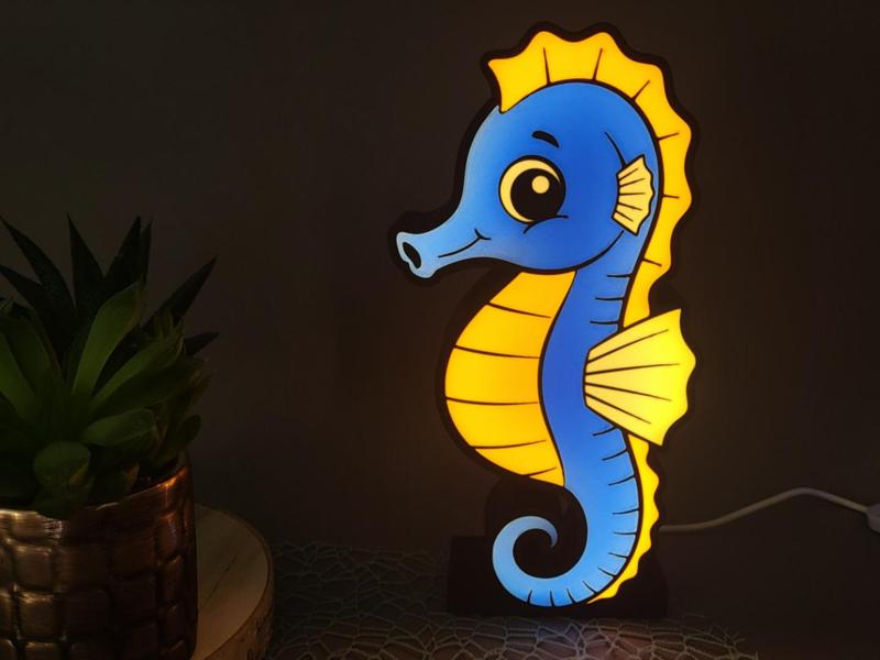 Lightbox Seahorse Lamp