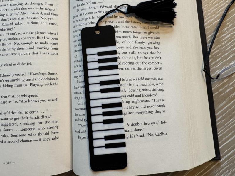 Piano Keyboard Bookmark