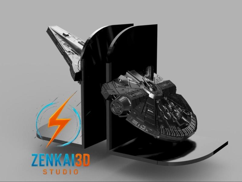 Millennium Falcon Bookends – A Galactic Journey