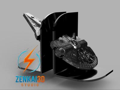 Millennium Falcon Bookends – A Galactic Journey
