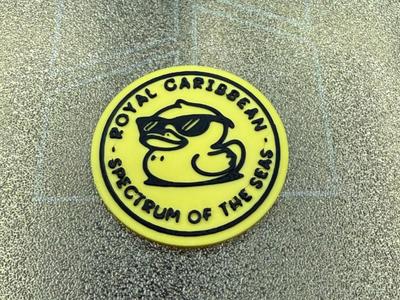 ROYAL CARIBBEAN SPECTRUM OF THE SEAS DUCK COIN 