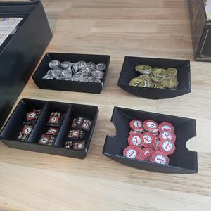 7 Wonders Second Edition Coin & Token Trays