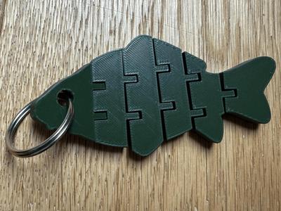 Flexible Carp Keyring