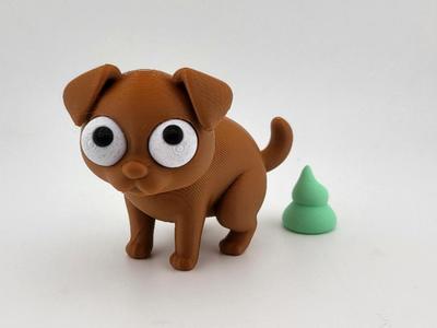dog pooping model 3d art poop rick and morty