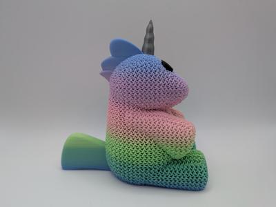Chunky crochet unicorn (split