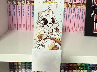 Manga / Book bookmarker display holder Billy Ikea