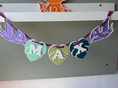 Monstera Leaf Decoration Name can be changed