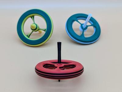 Spinning Top (PLA with PETG for support interface)