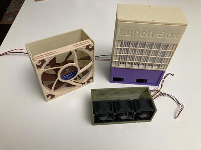 LunchBox HEPA+Carbon filter for Bambu Lab X1C/P1P (simple recirculating parametric air purifier)