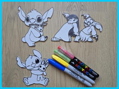 Stitch And Lilo Cute Diy Coloring No Ams Pack