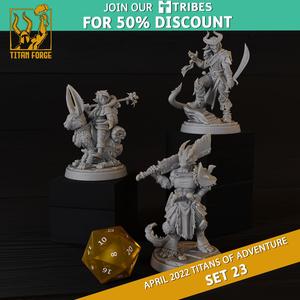 RPG - DnD Hero Characters - Titans of Adventure Set 23
