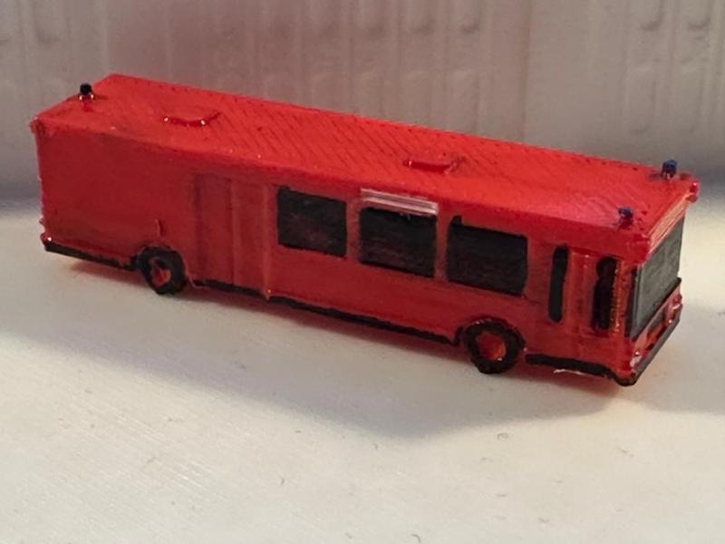 Emergency service vehicle 13 - Bus (z-scale)