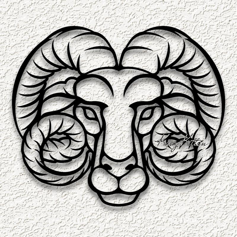 zodiac aries wall art astrological home decor